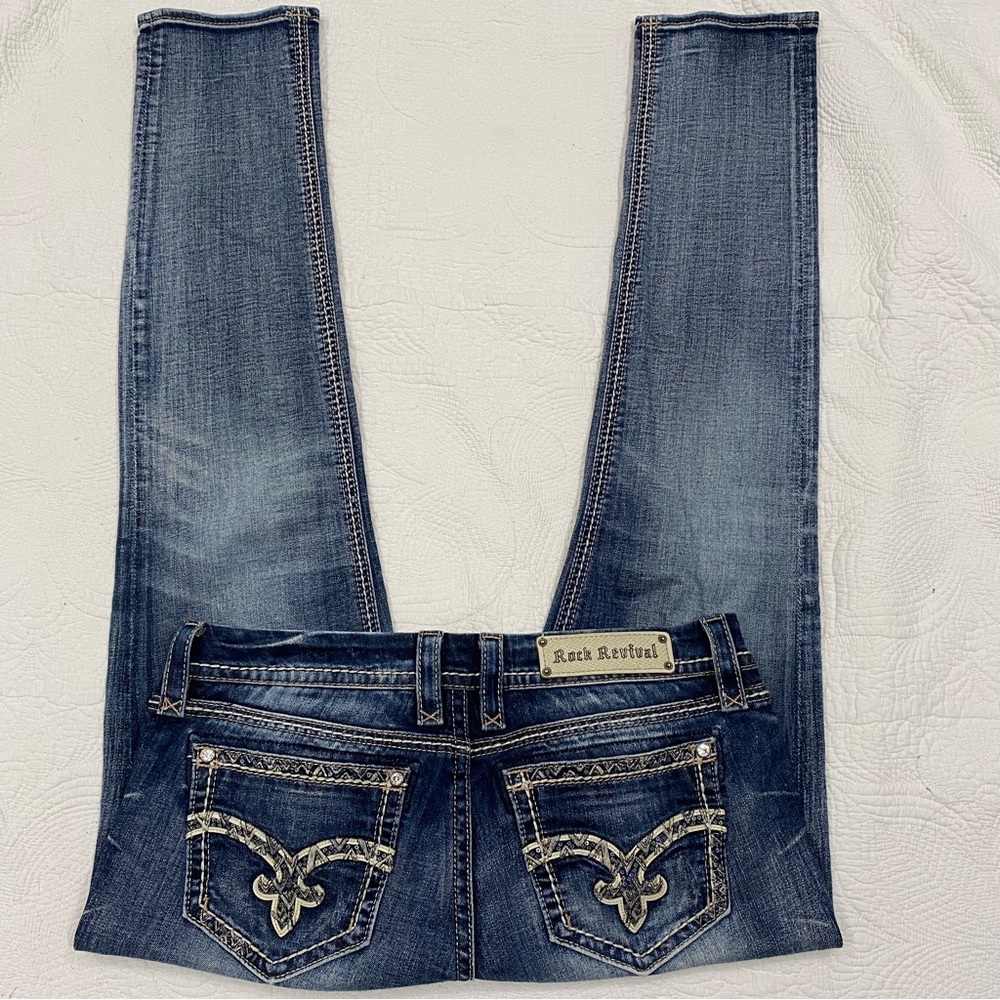 #94 Rock revival July cuffed skinny jeans Size 32